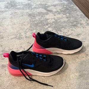 Nike Air Max 2 Black Sneakers with Blue and Pink Highlights